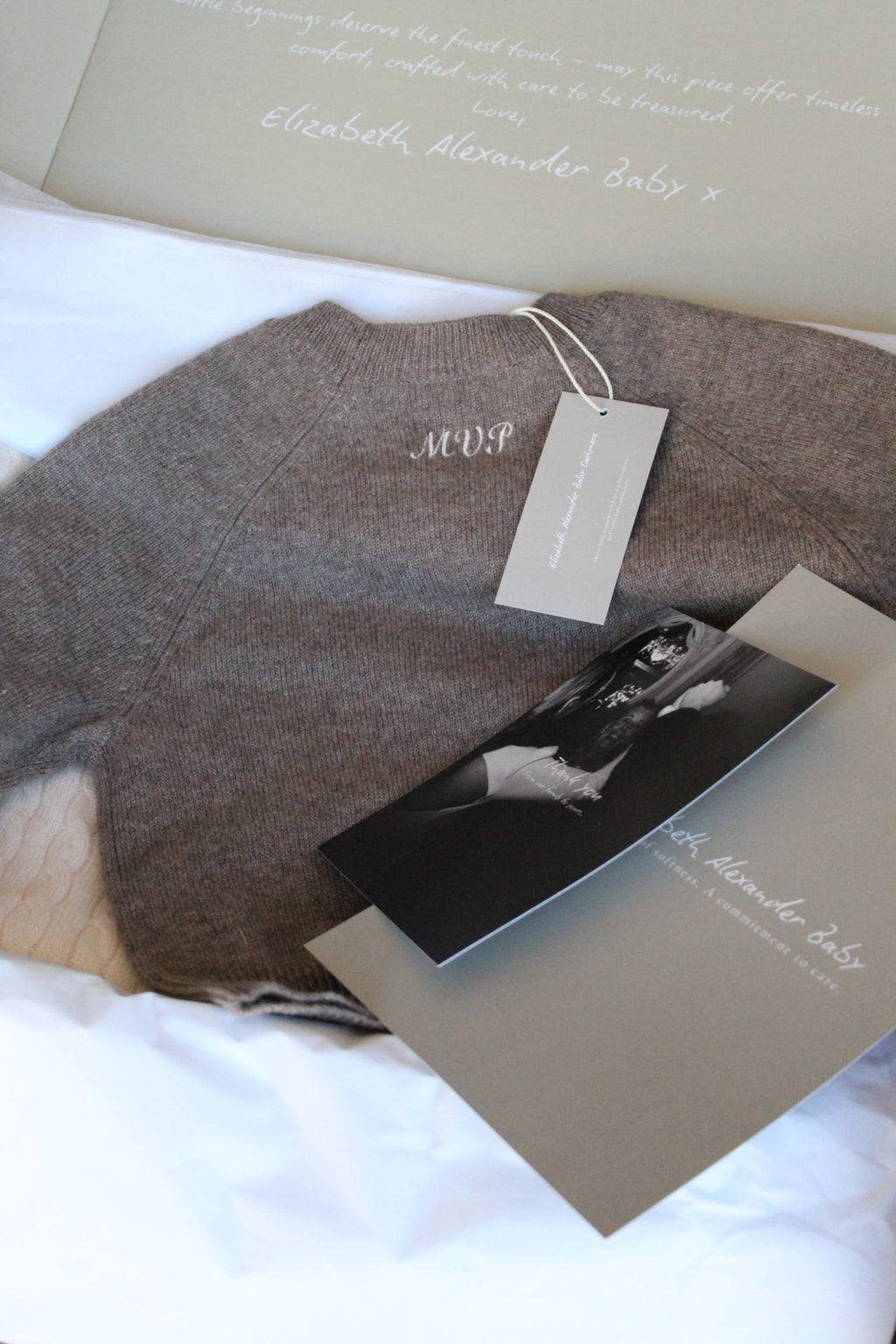 Personalised 100% Cashmere Jumper Sweater in Walnut