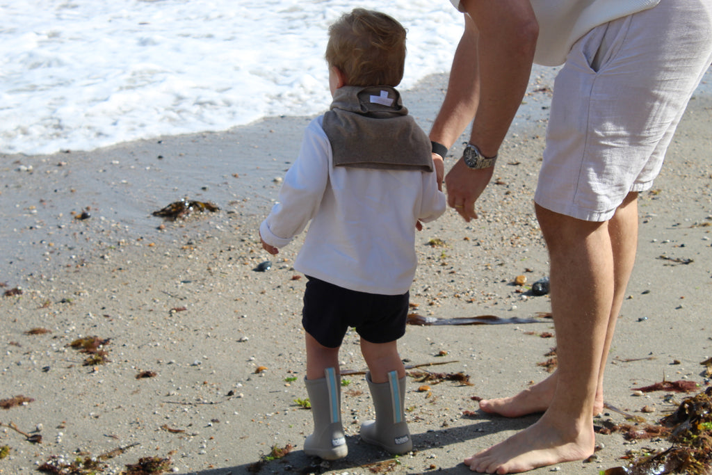 Personalised 100% Cashmere Baby Jumper in Pebble