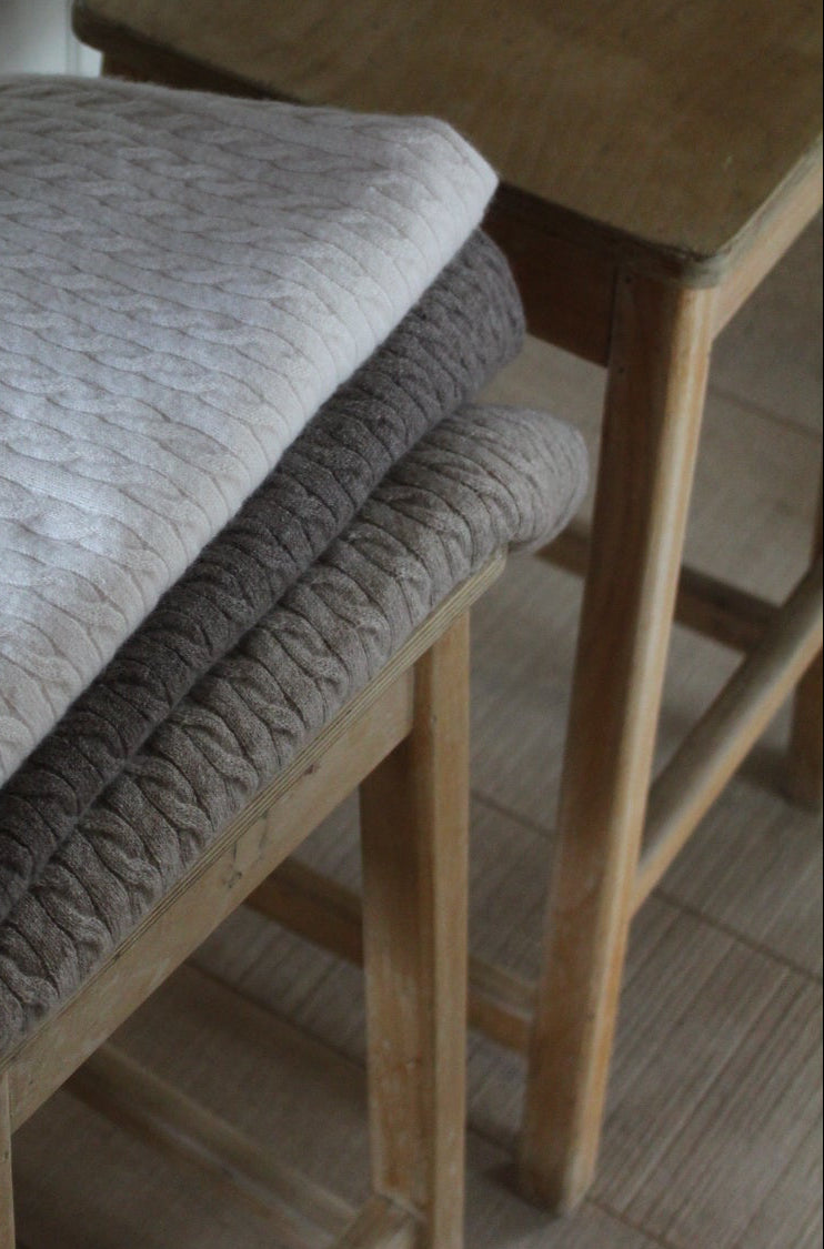 100% Cashmere Baby Blanket in Walnut