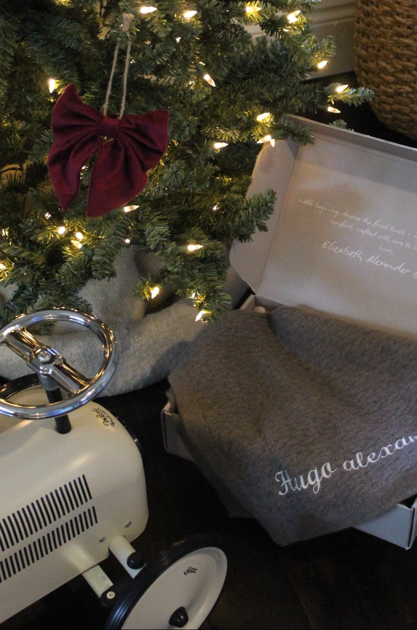 100% Cashmere Baby Blanket in Walnut