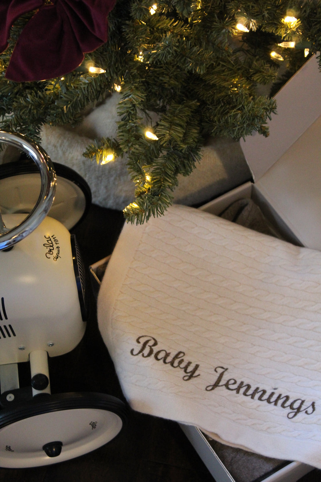 100% Cashmere Baby Blanket Feather