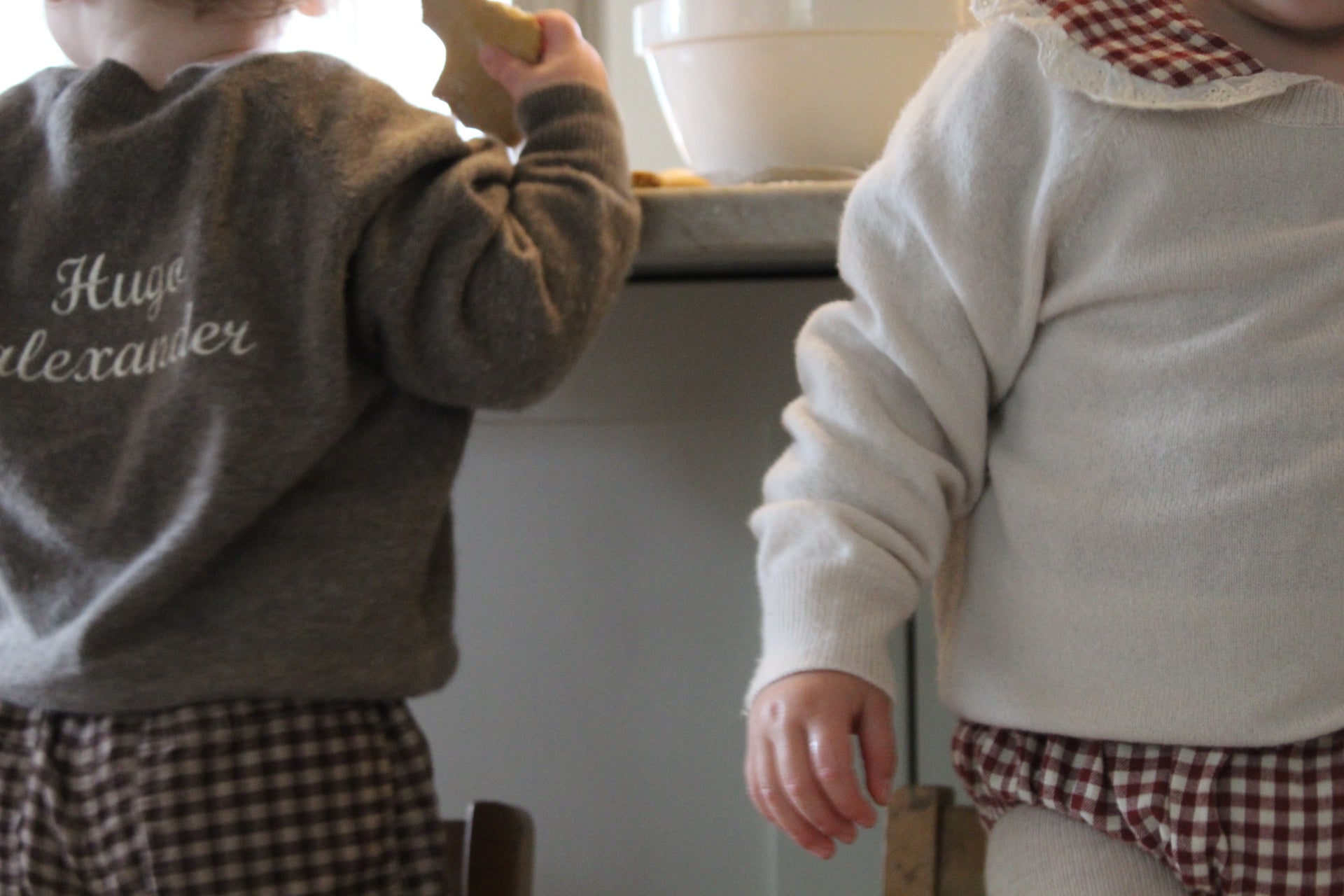 100% Cashmere Baby Jumper in Walnut (personalise me)