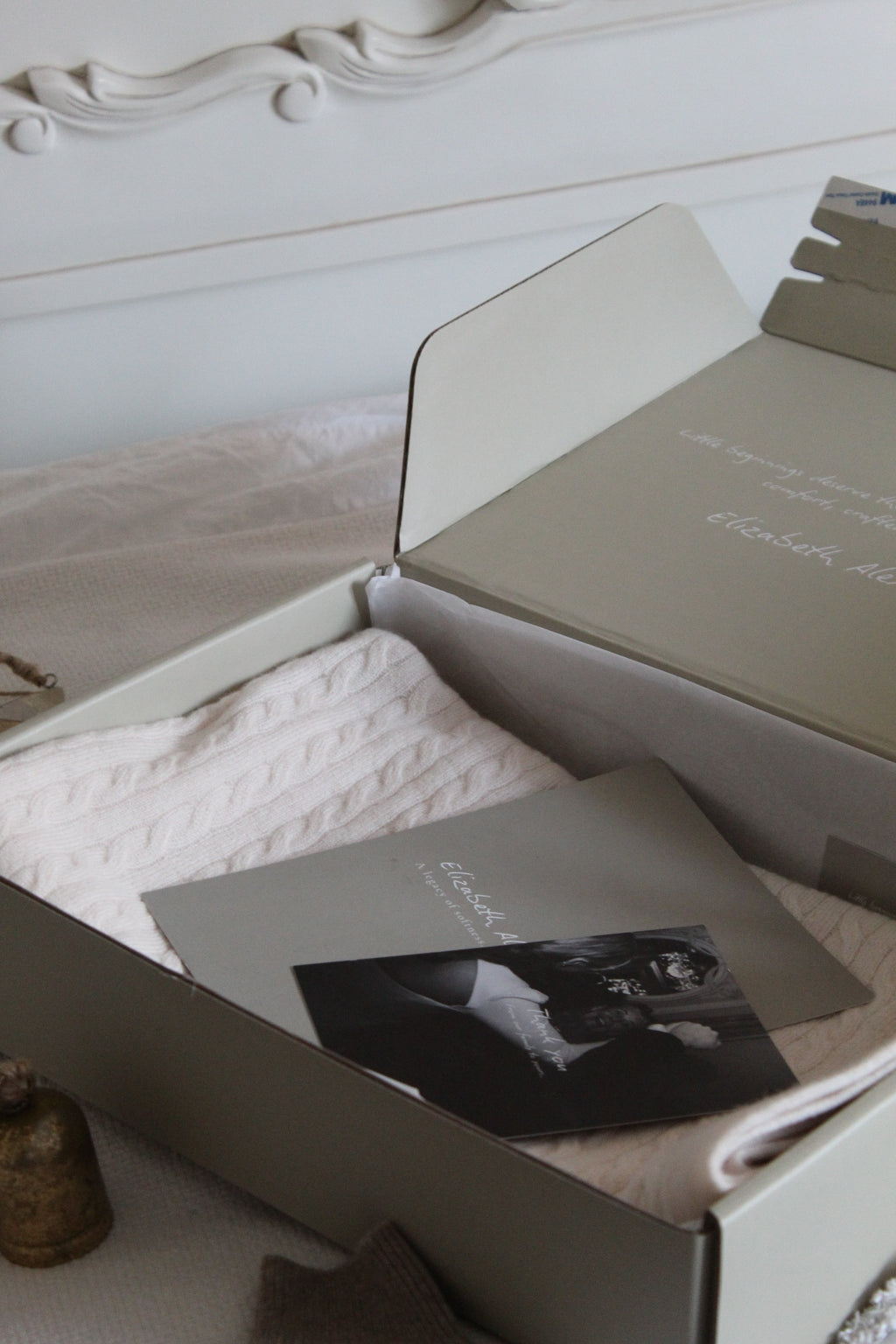 Personalised 100% Cashmere Baby Blanket Feather