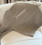 100% Cashmere Baby Jumper in Pebble