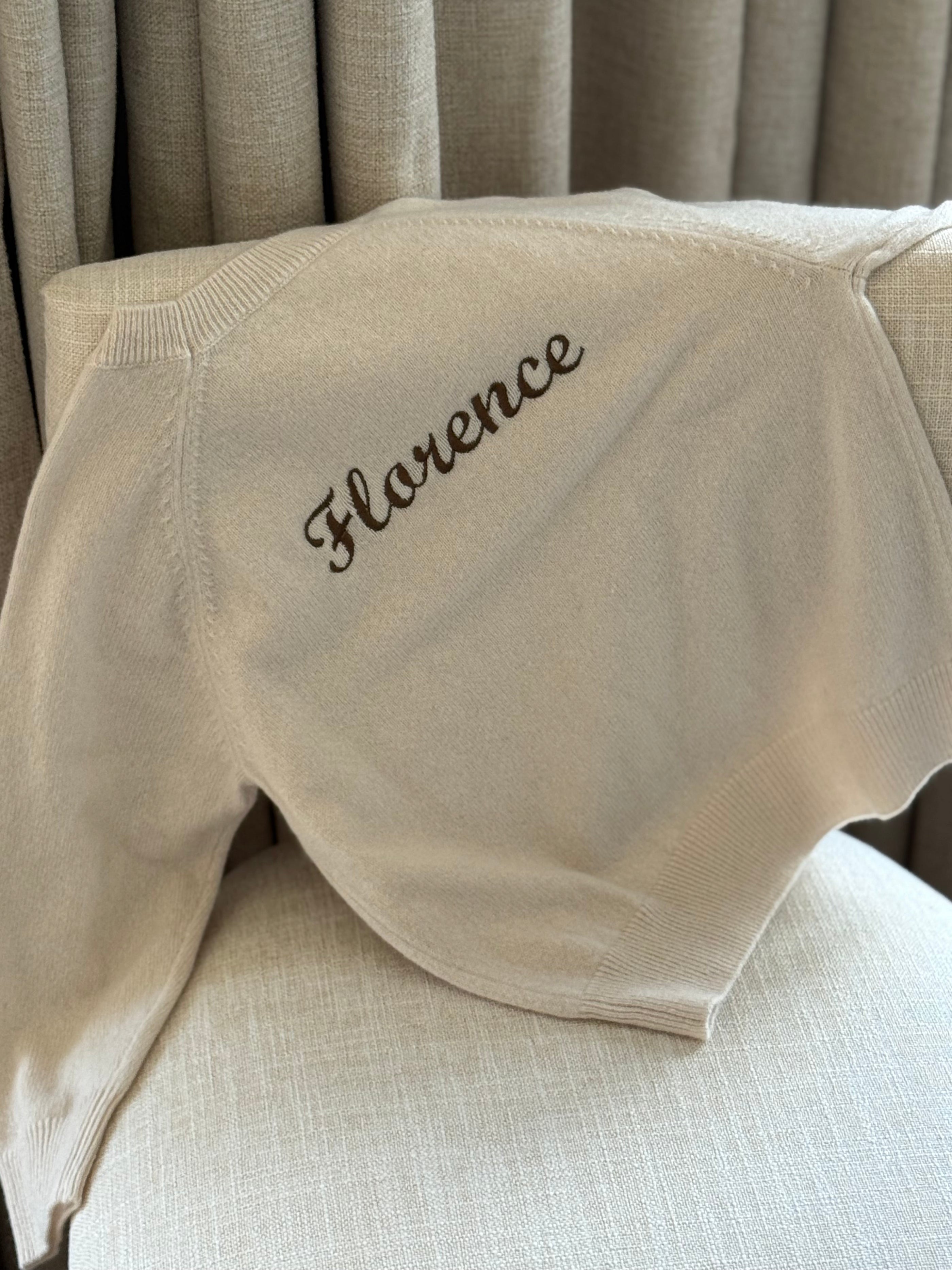 100% Cashmere Baby Jumper in Feather