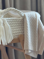 100% Cashmere Baby Blanket in Feather